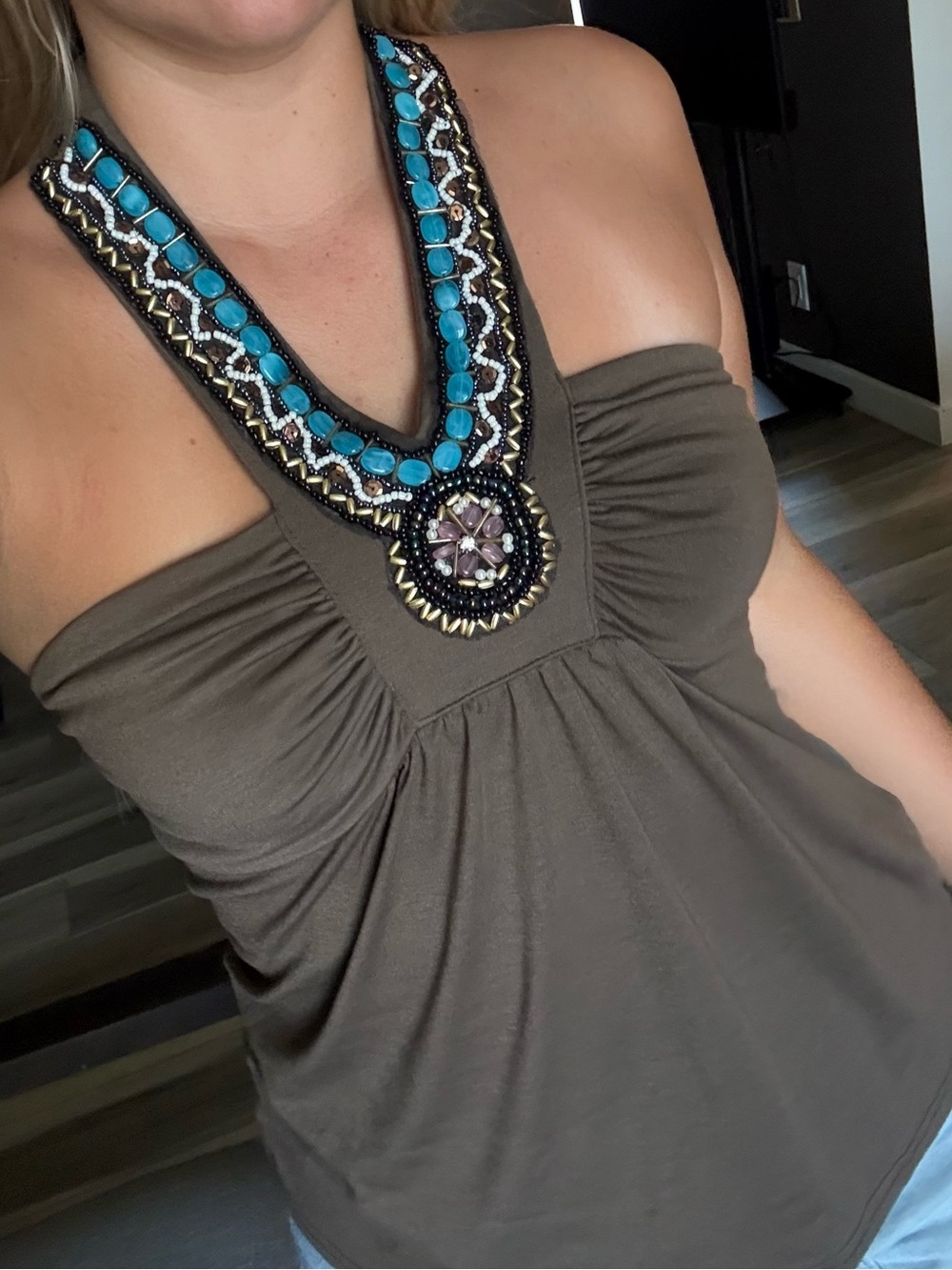 Turquoise Treasure Halter Top